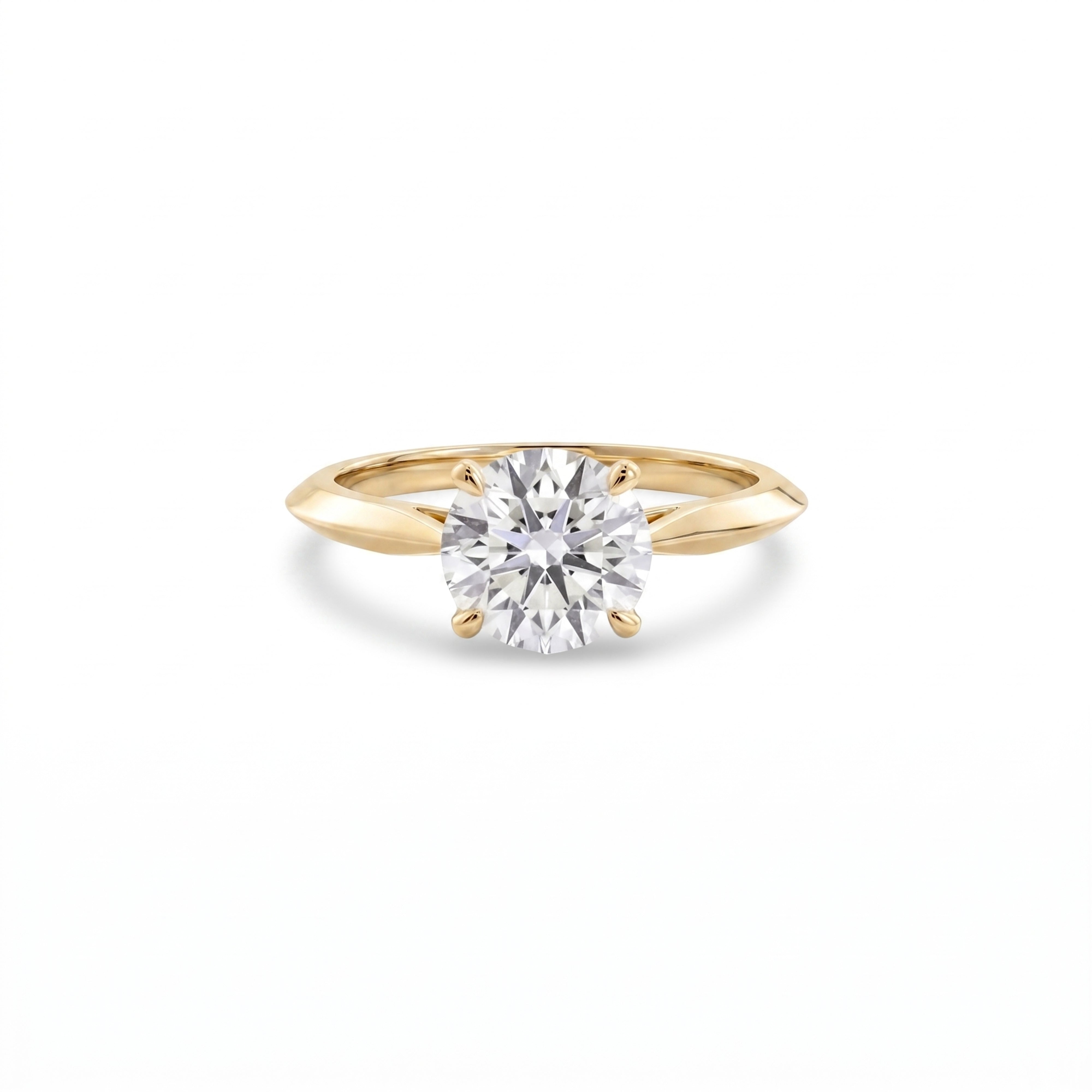 Anillo de compromiso Brillante Oro amarillo