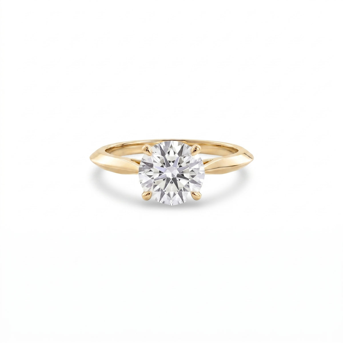 Anillo de compromiso Brillante Oro amarillo