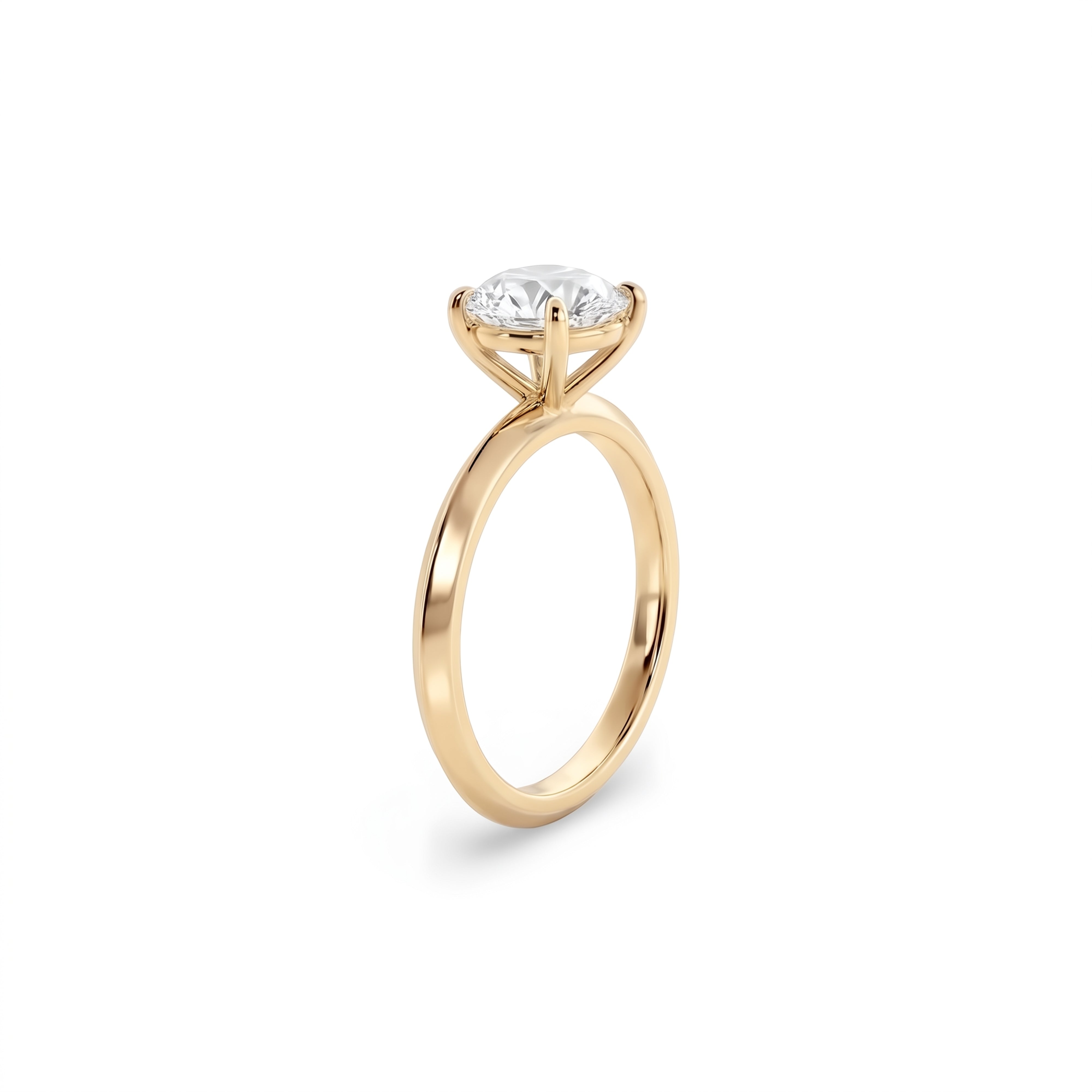 Anillo de compromiso Brillante Oro amarillo