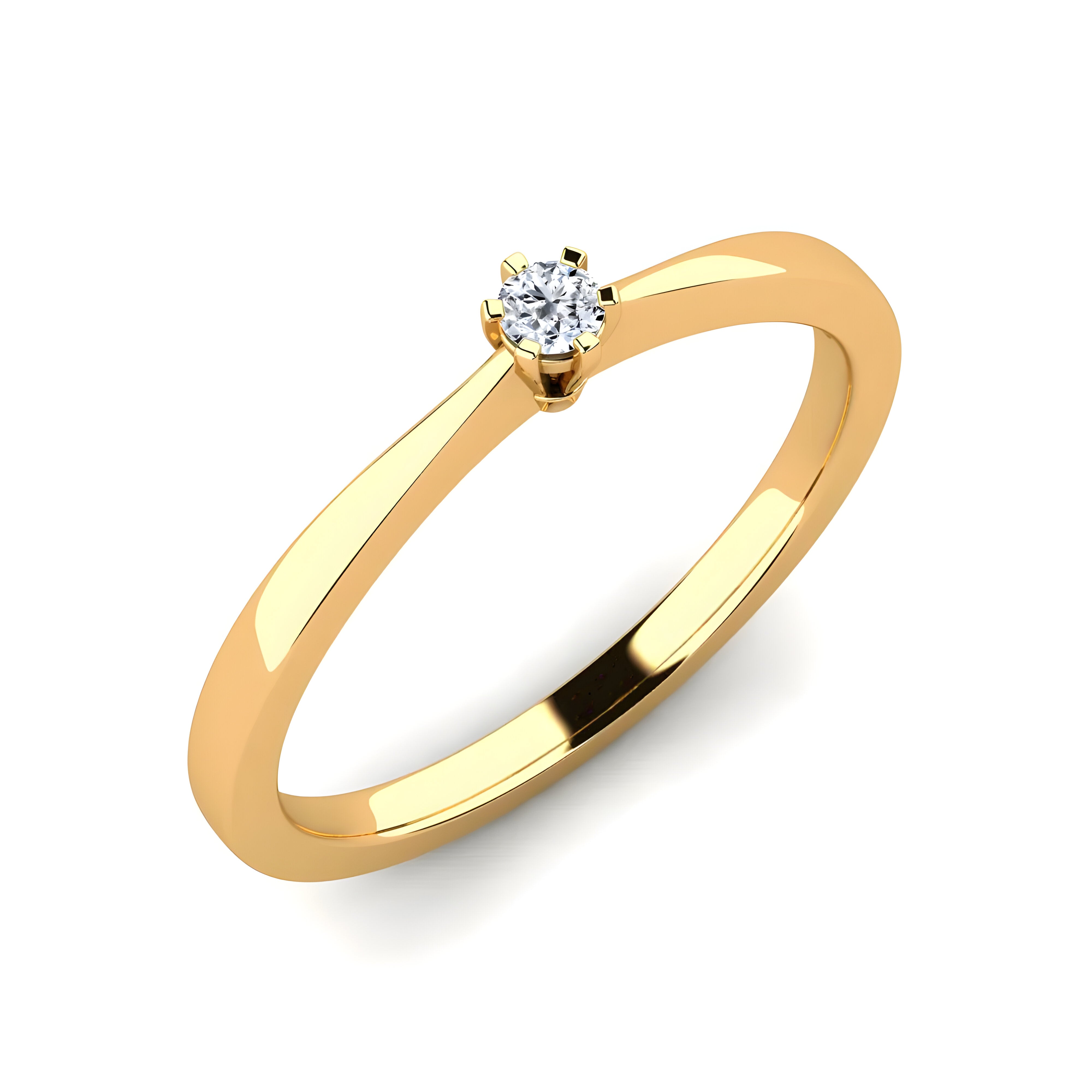Anillo de compromiso Andromeda Oro Amarillo 10K.