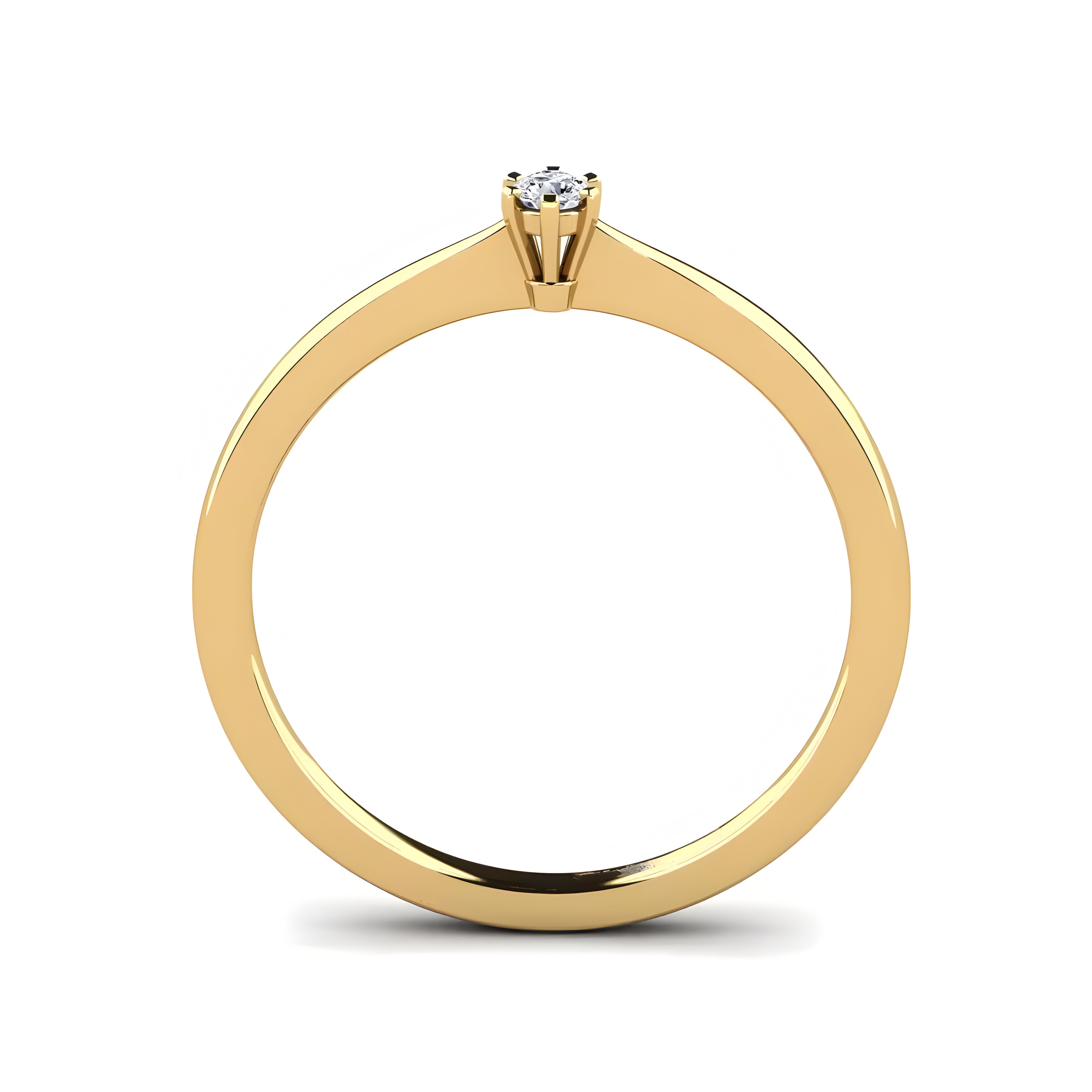 Anillo de compromiso Andromeda Oro Amarillo 14K.