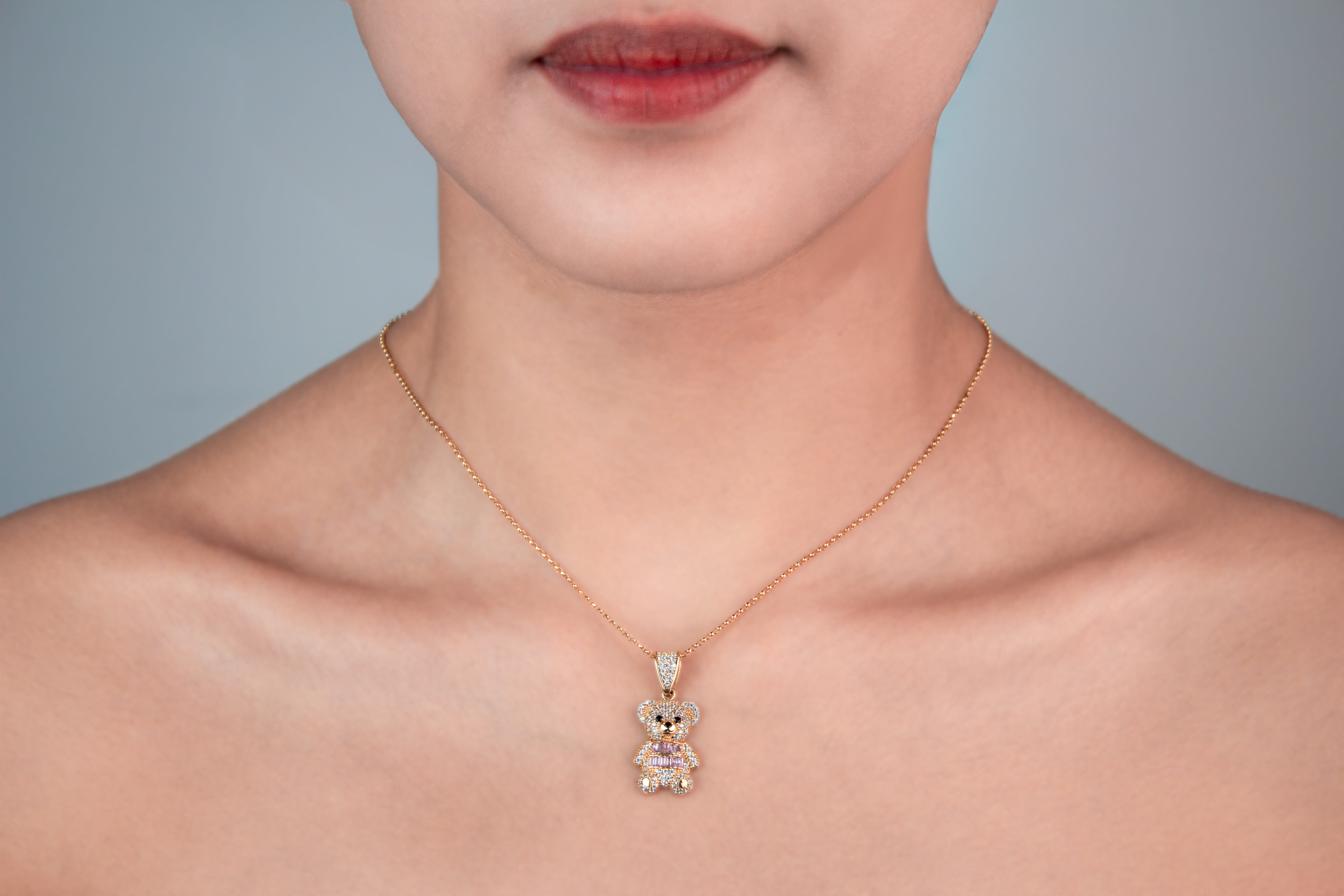 Dije de oso con circonias