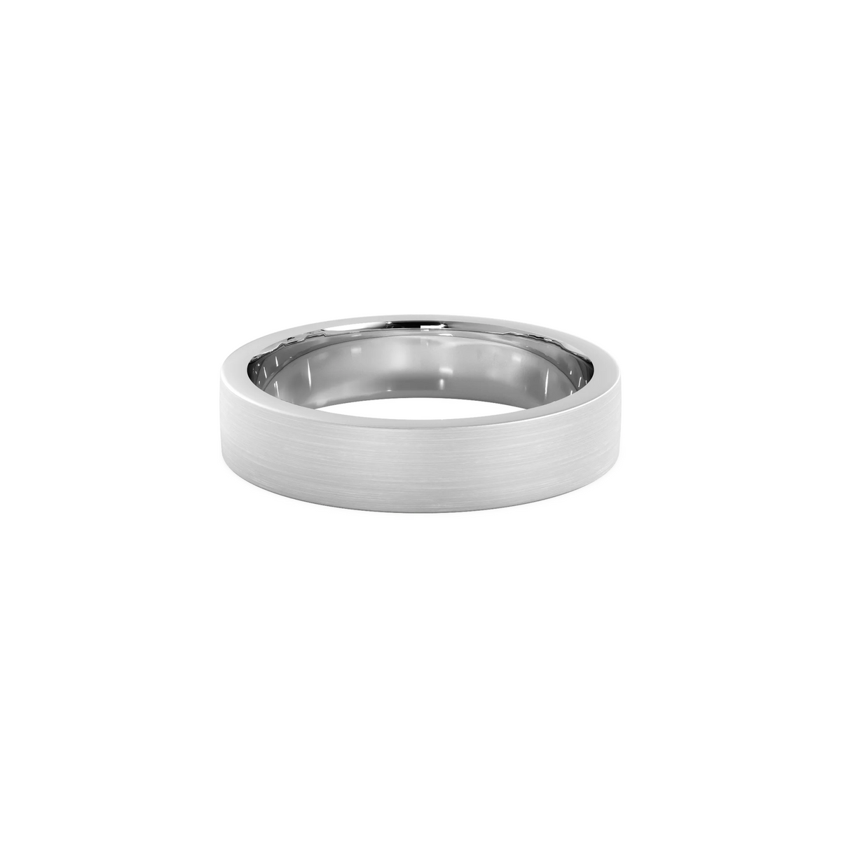Anillo Lite white gold 4mm Matte