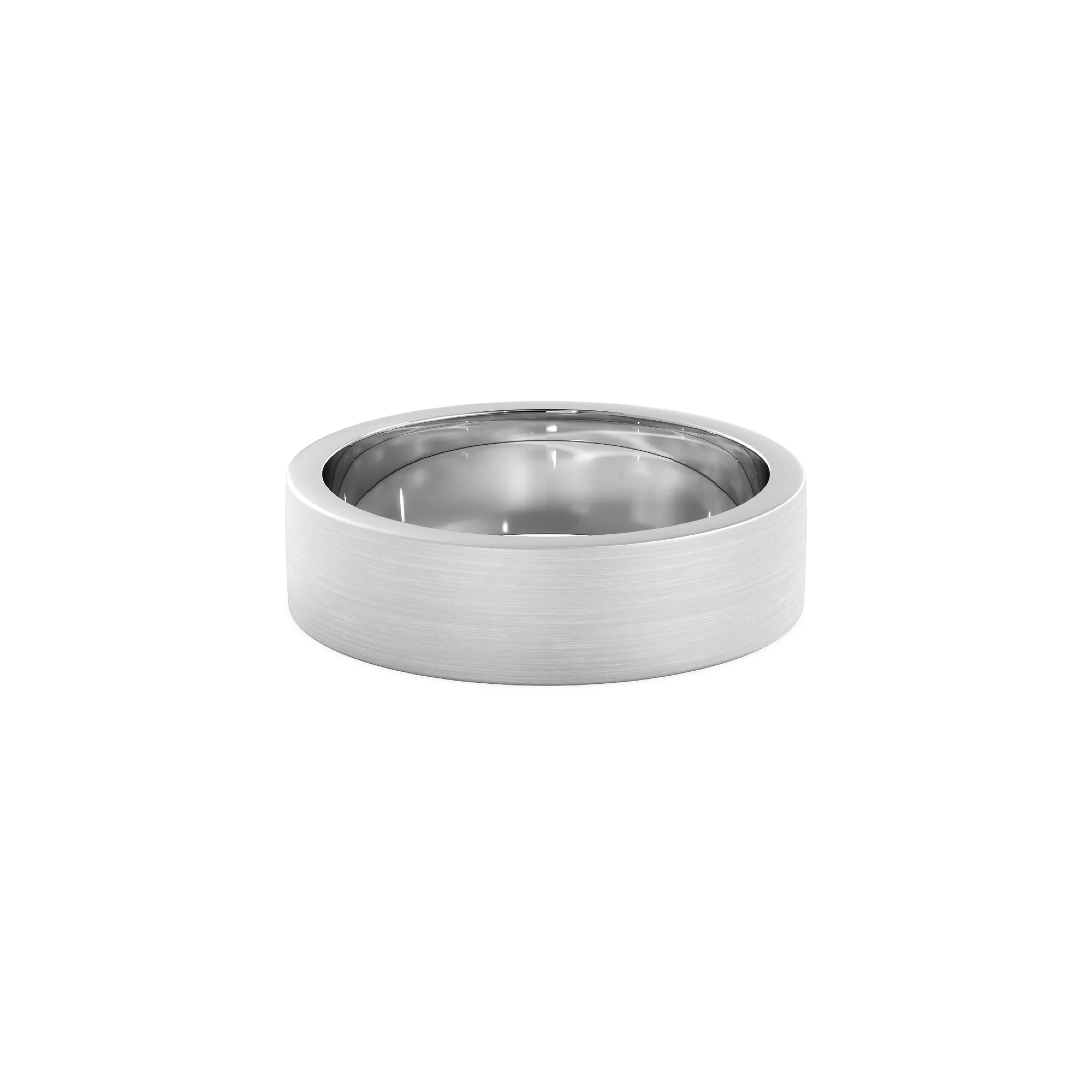 Anillo Lite white gold 5mm Matte
