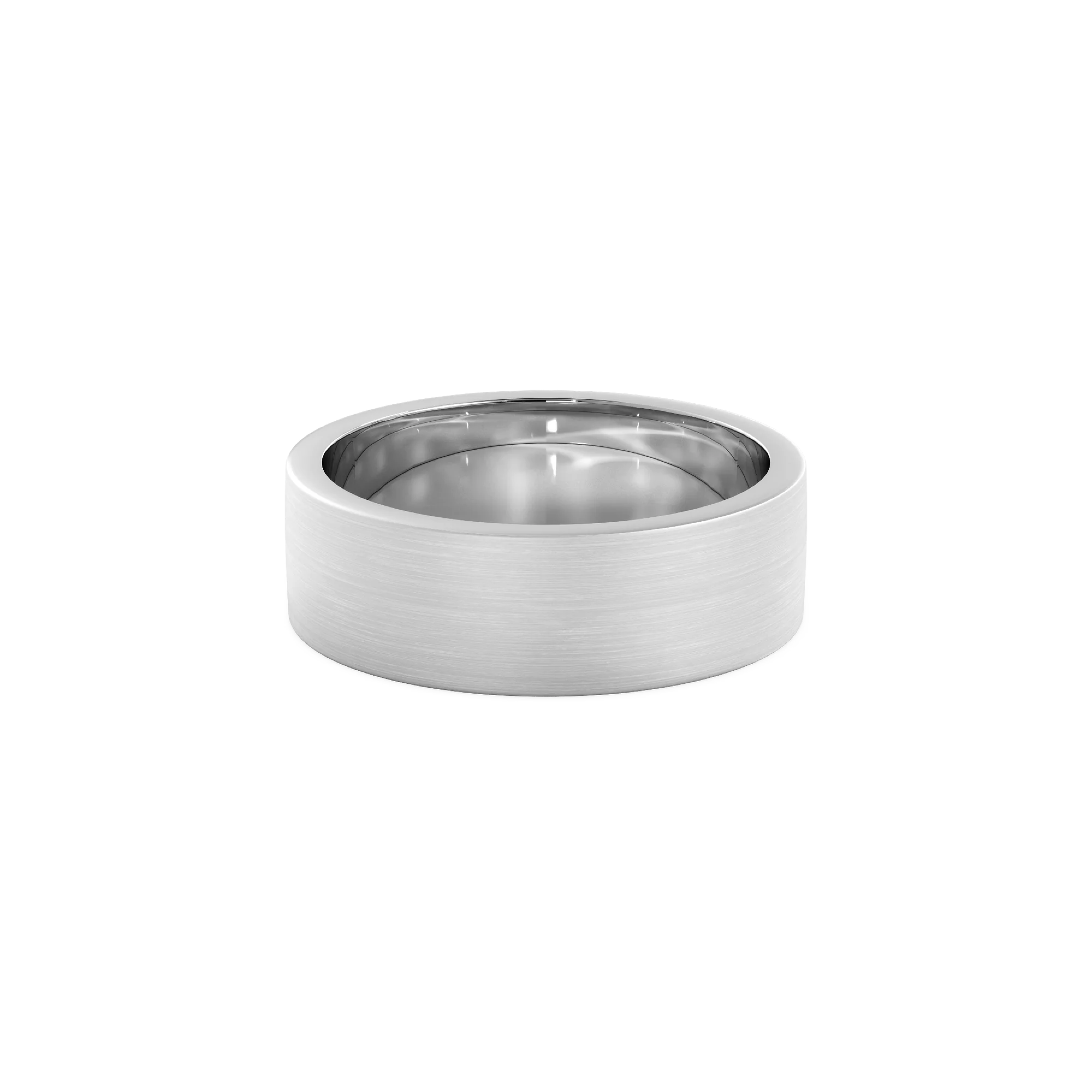 Anillo Lite Silver 6mm Bright Matte