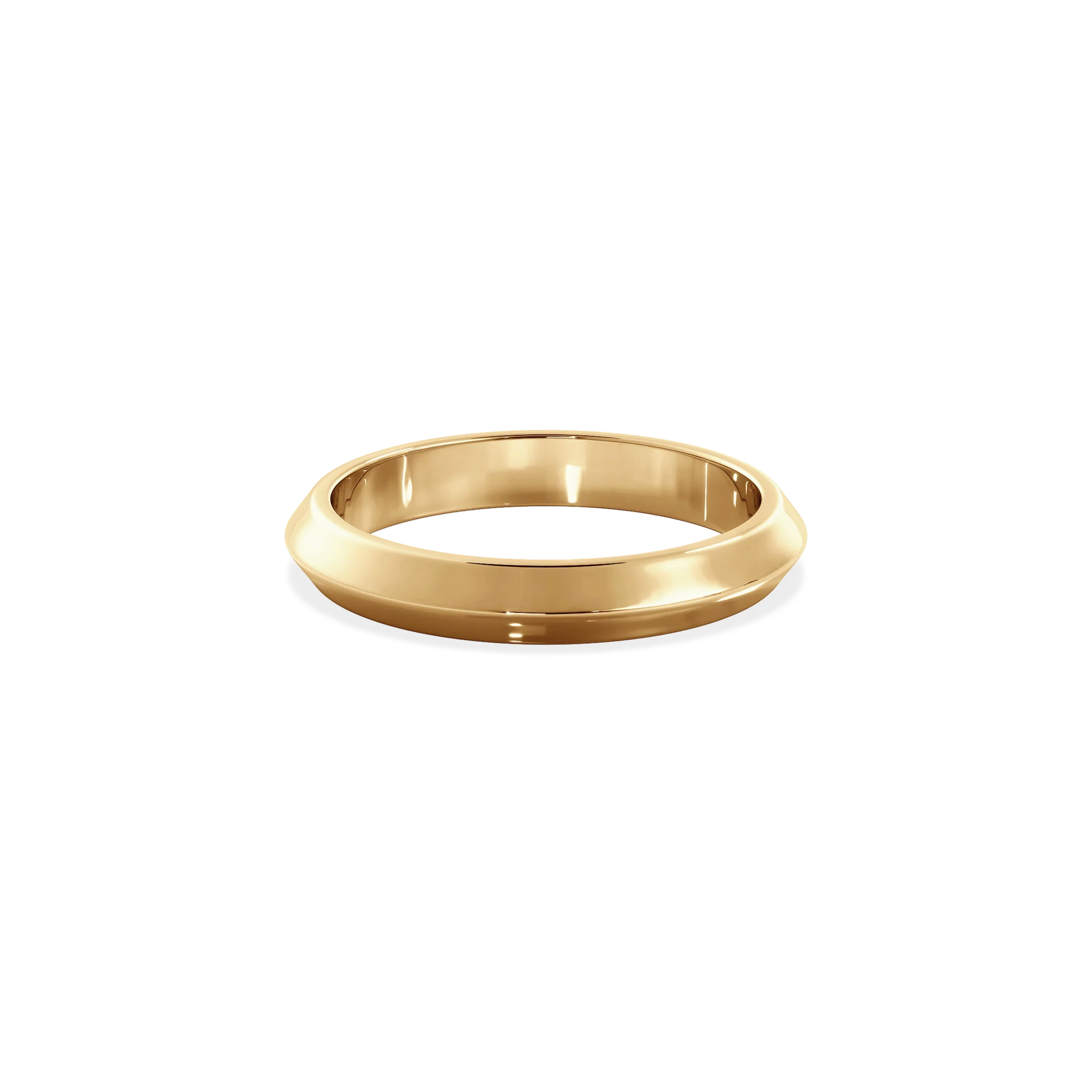Anillo Lite gold dos aguas 3mm Bright