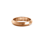 Anillo Lite dos aguas rose gold 4mm Bright