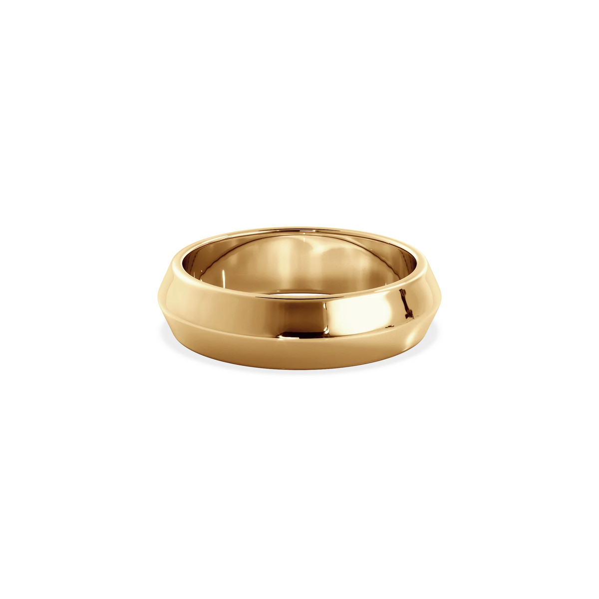 Anillo Lite gold dos aguas 5mm Bright