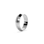 Anillo Lite dos aguas white gold 5mm Bright
