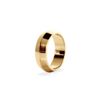 Anillo Lite gold dos aguas 6mm Bright