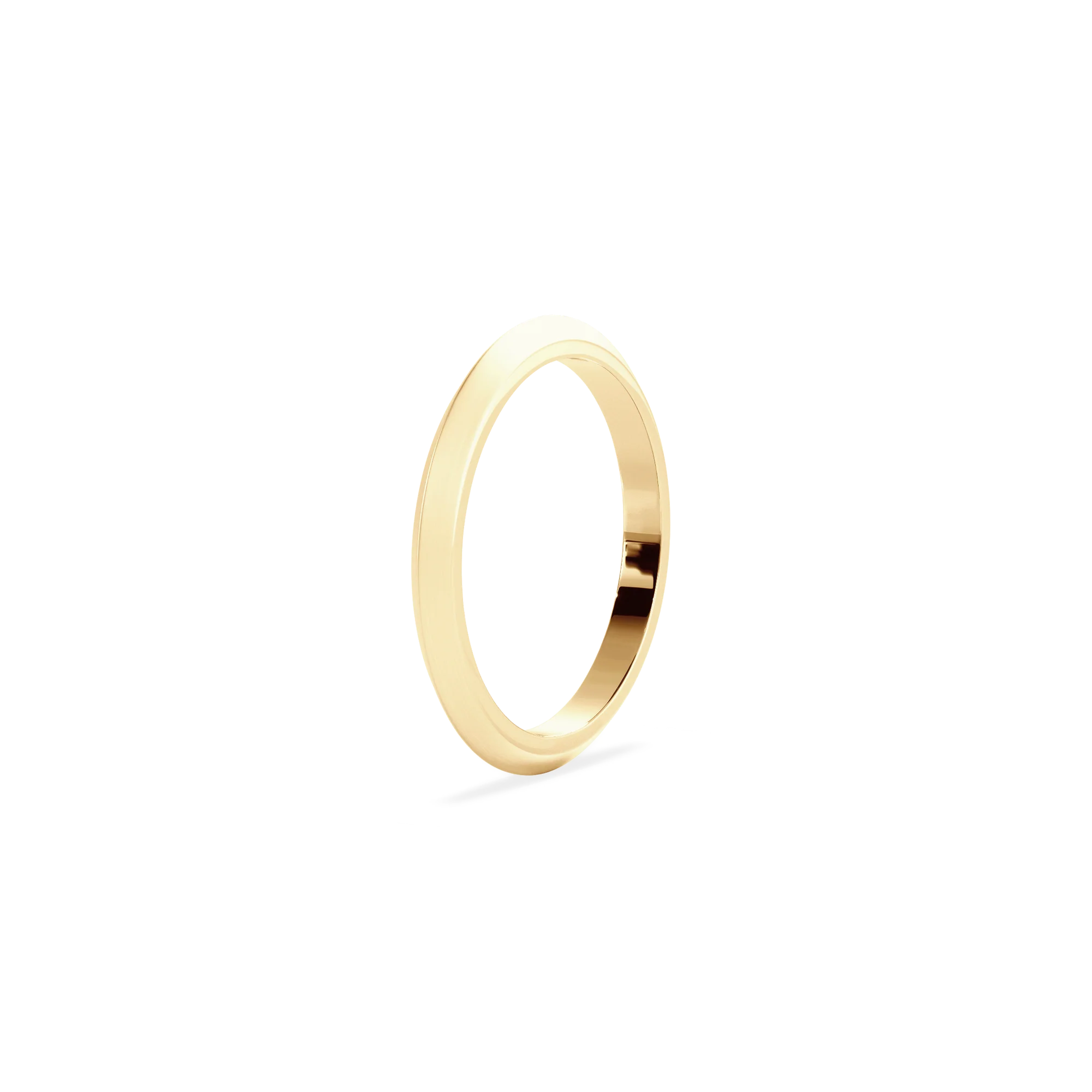 Anillo Lite gold dos aguas 2mm matte