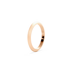 Anillo Lite dos aguas rose gold 2mm matte