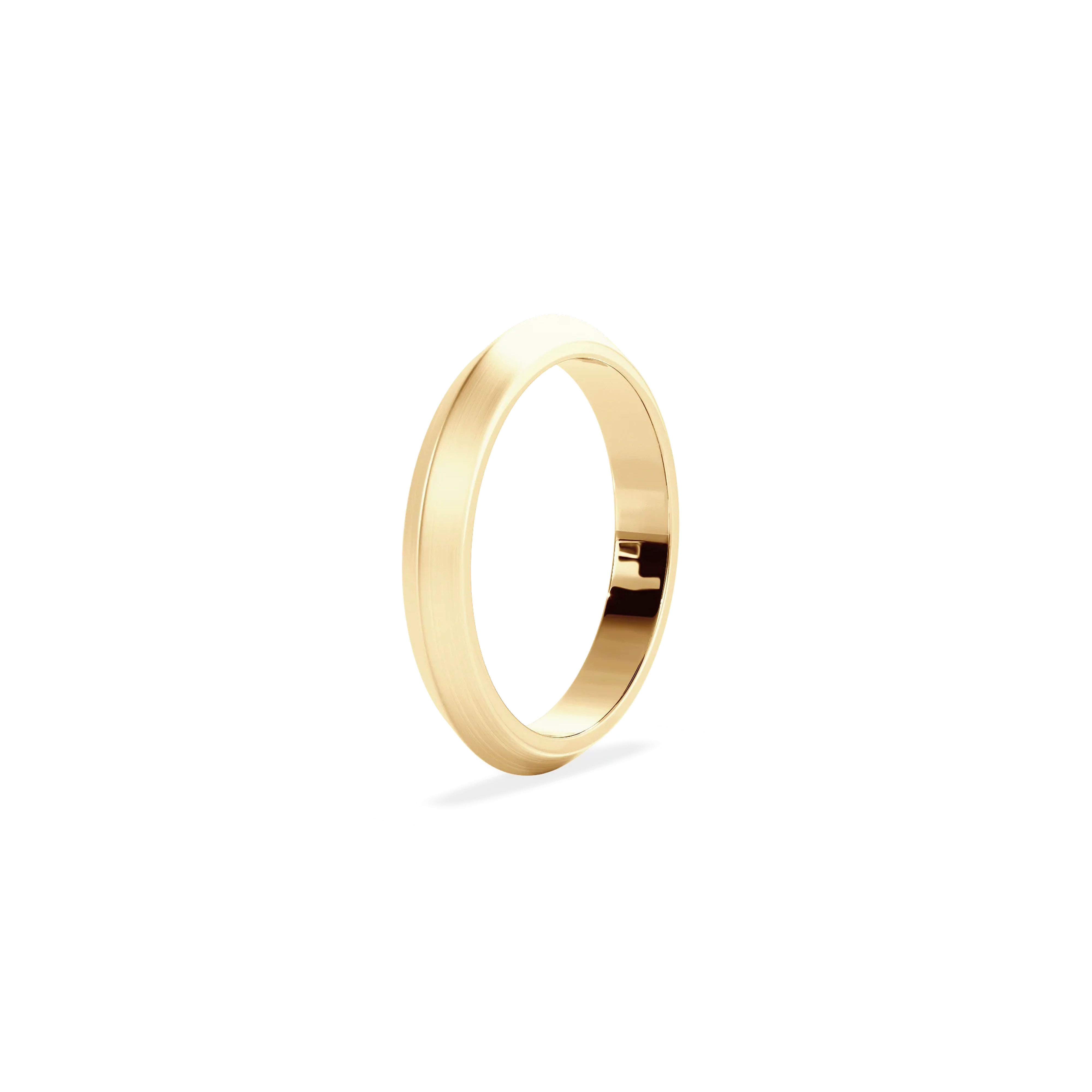Anillo Lite gold dos aguas 3mm matte