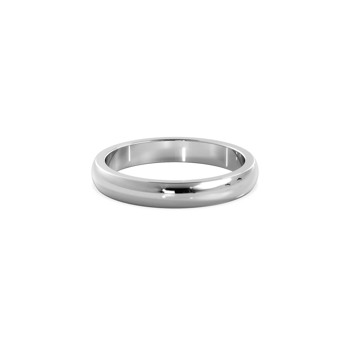 Anillo Classy white gold 3mm Bright
