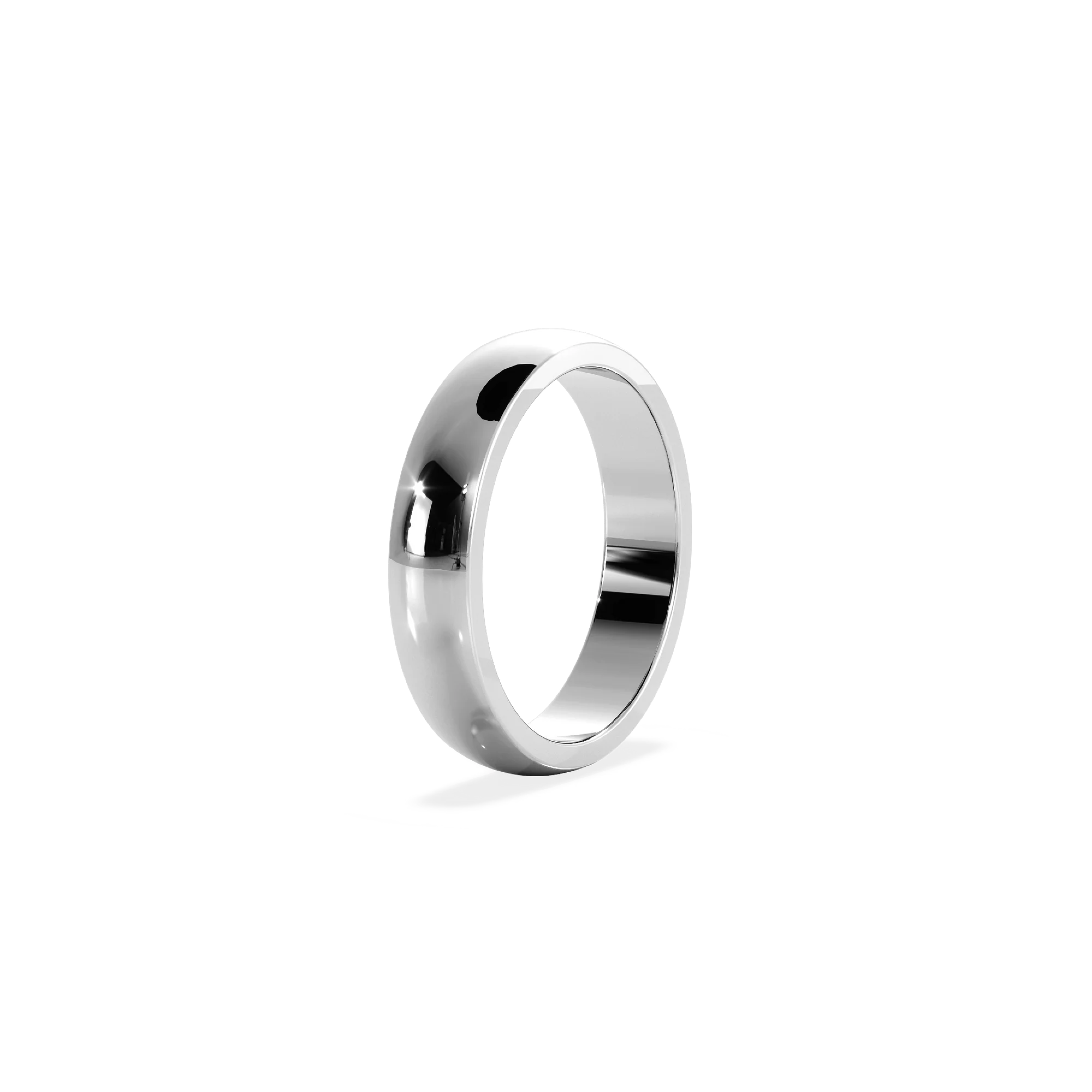 Anillo Classy white gold 4mm Bright