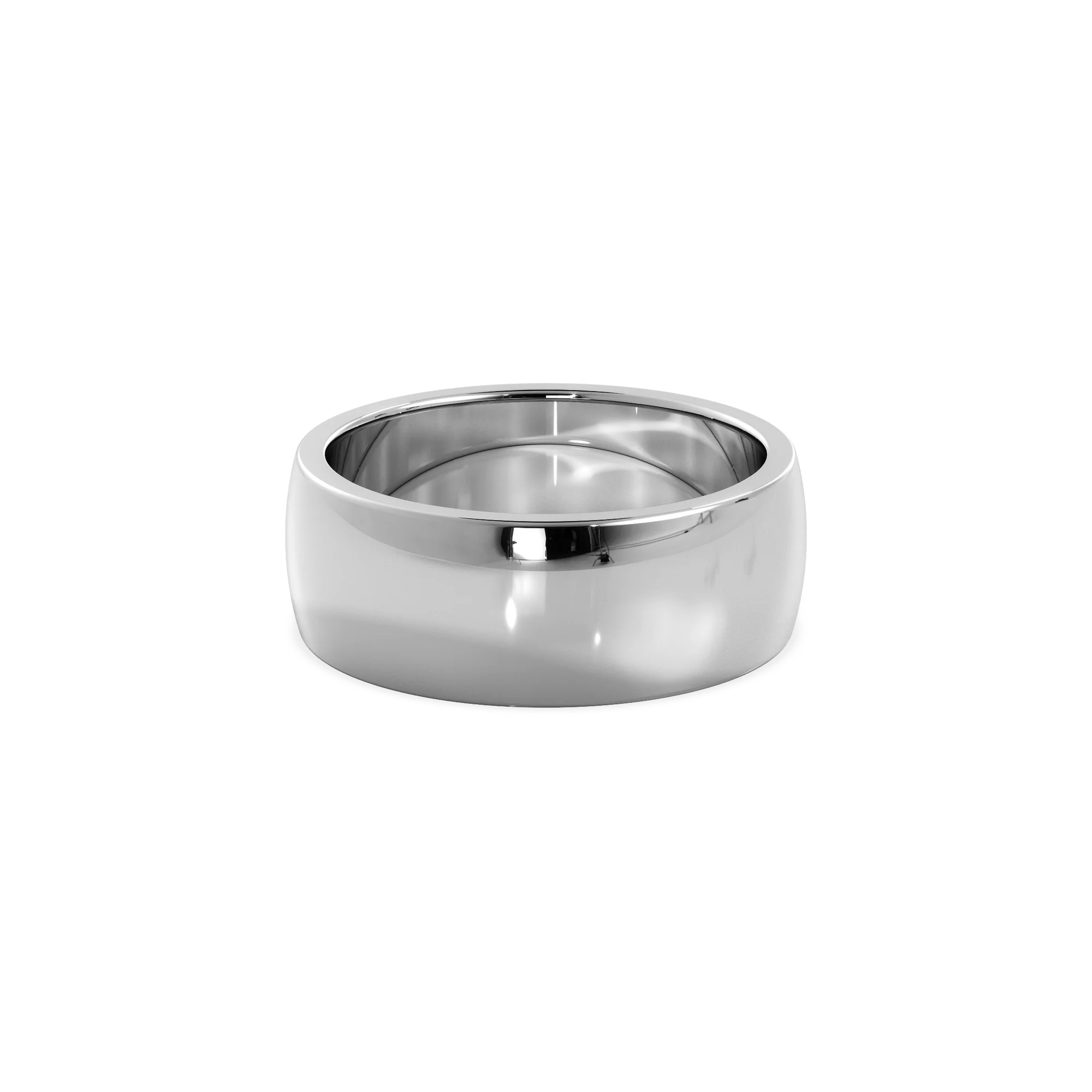 Anillo Classy white gold 6mm Bright