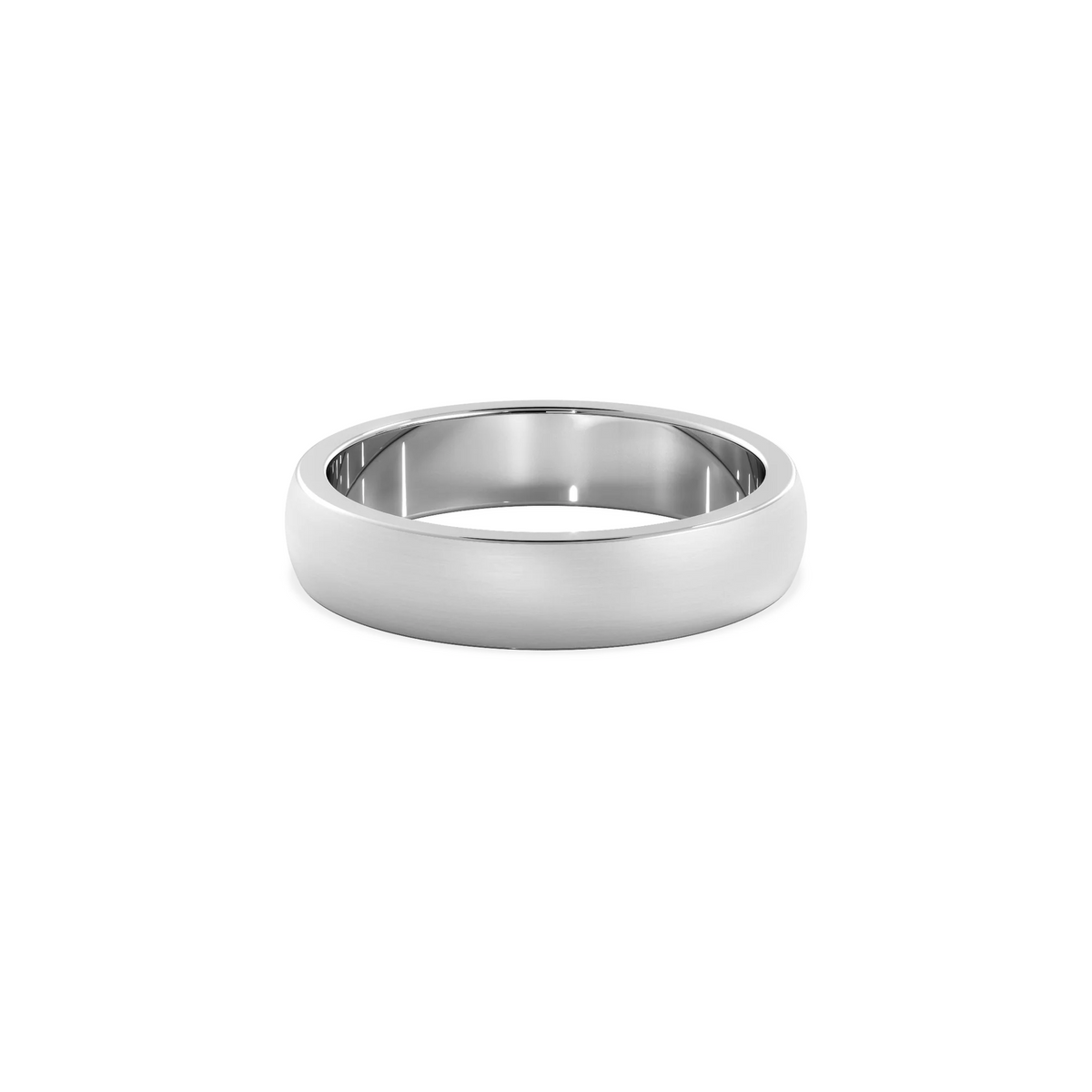 Anillo Classy white gold 4mm Matte