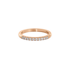 Anillo Destello rose gold 1/4 de pavé