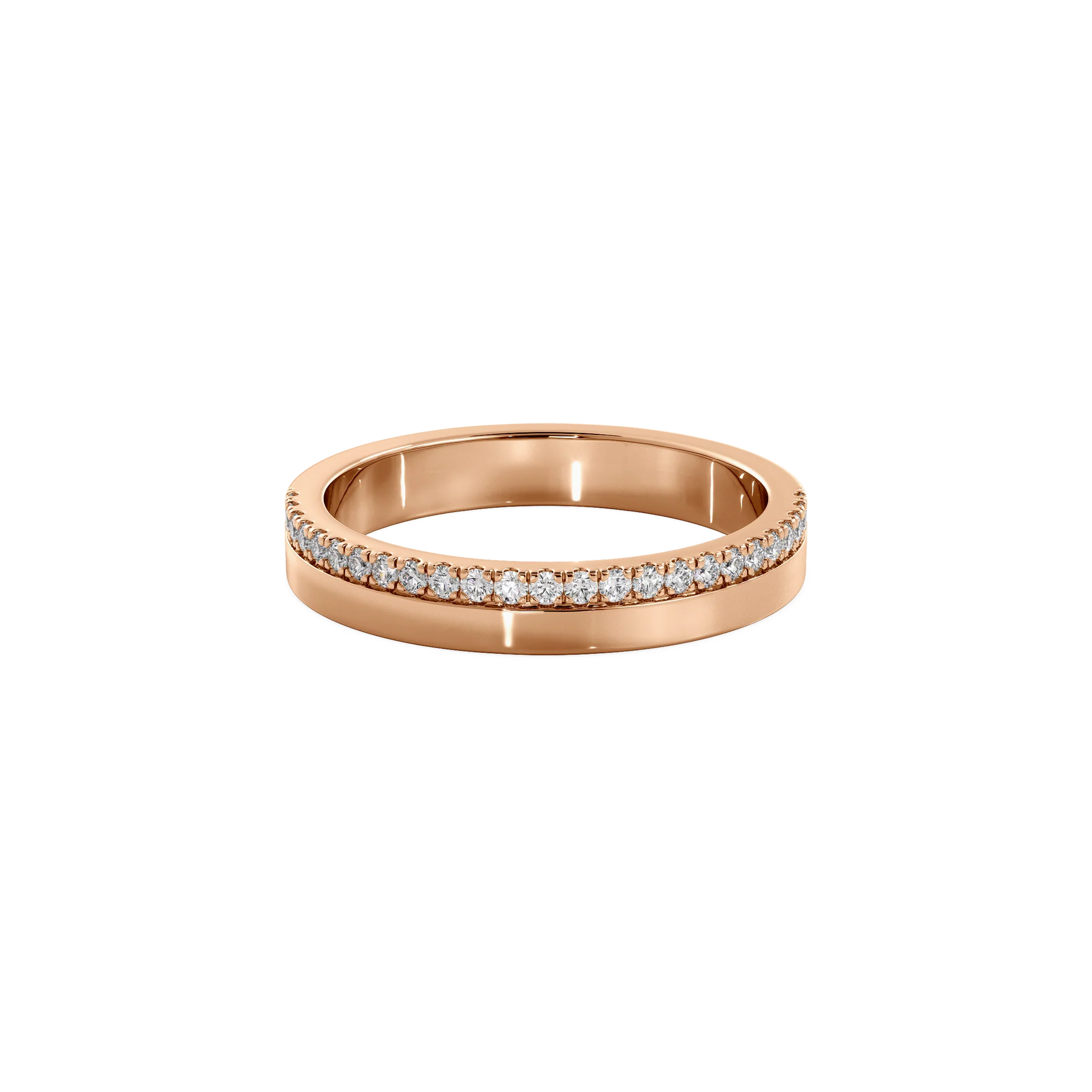 Anillo Destello rose gold doble