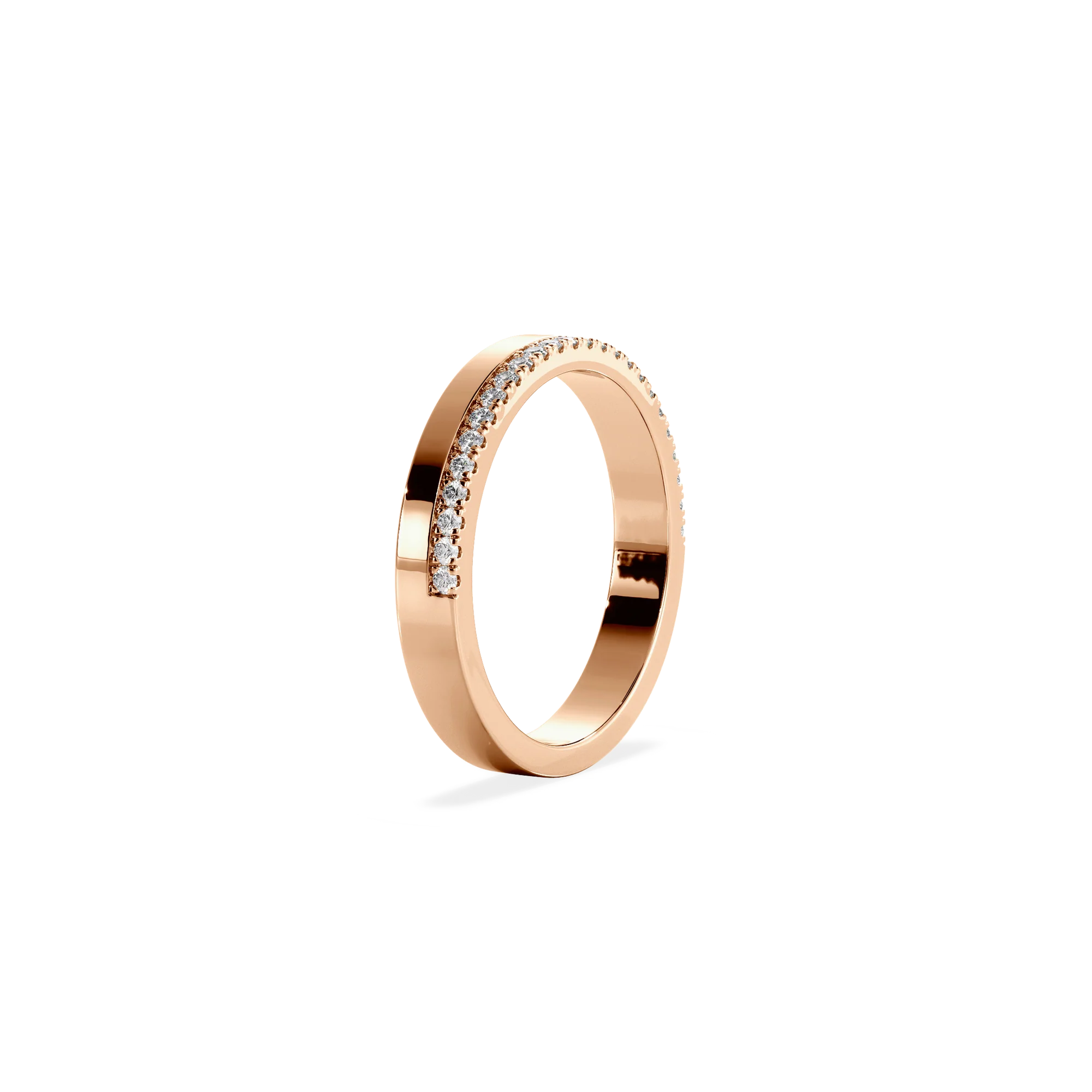 Anillo Destello rose gold doble