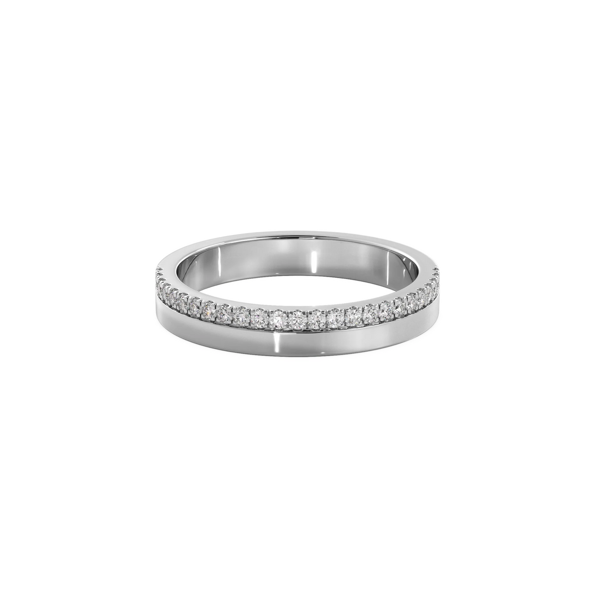 Anillo Destello white gold doble