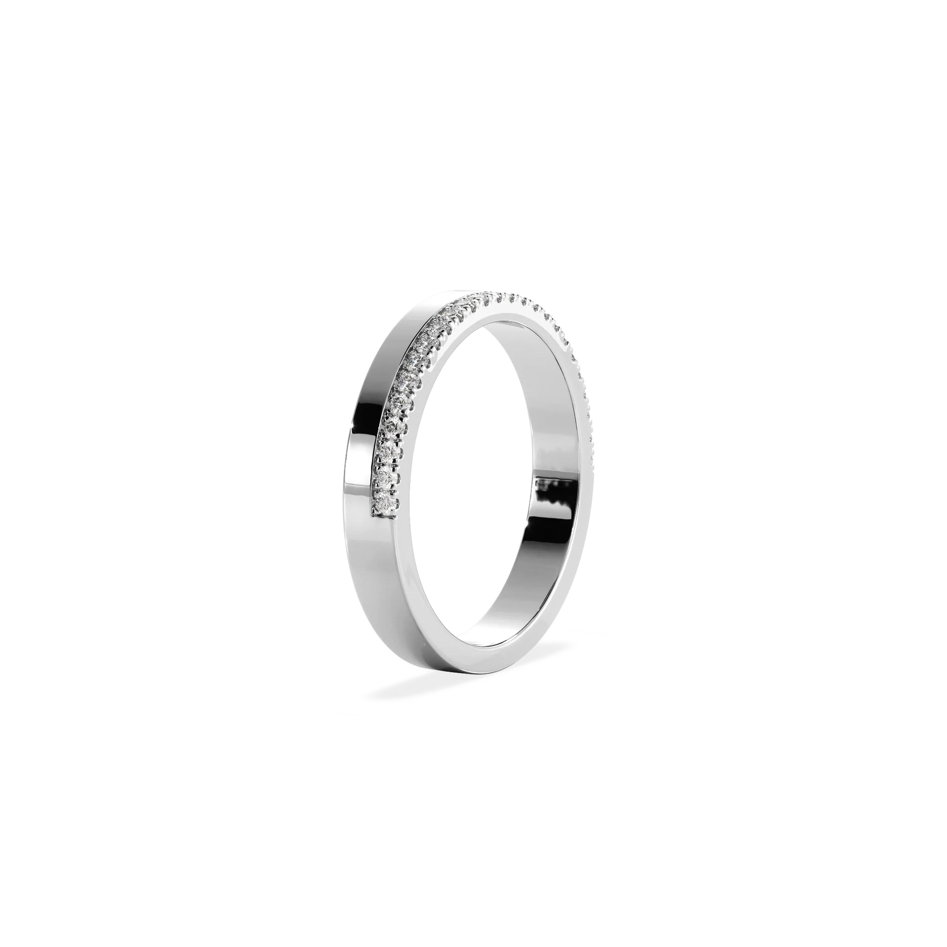 Anillo Destello white gold doble