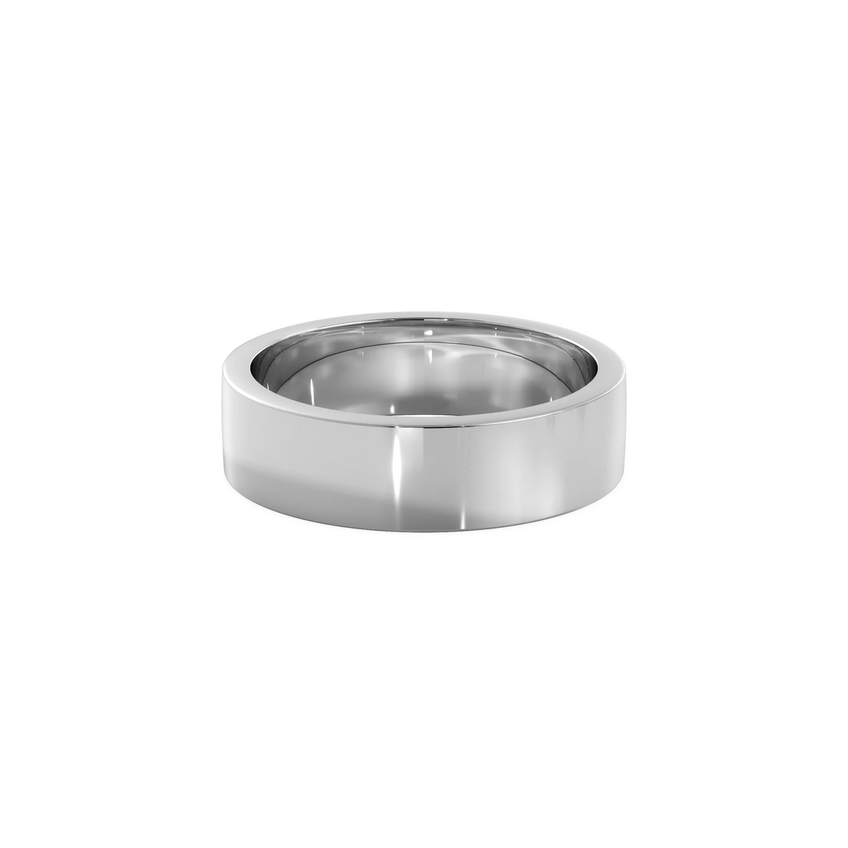 Anillo Lite white gold 5mm Bright