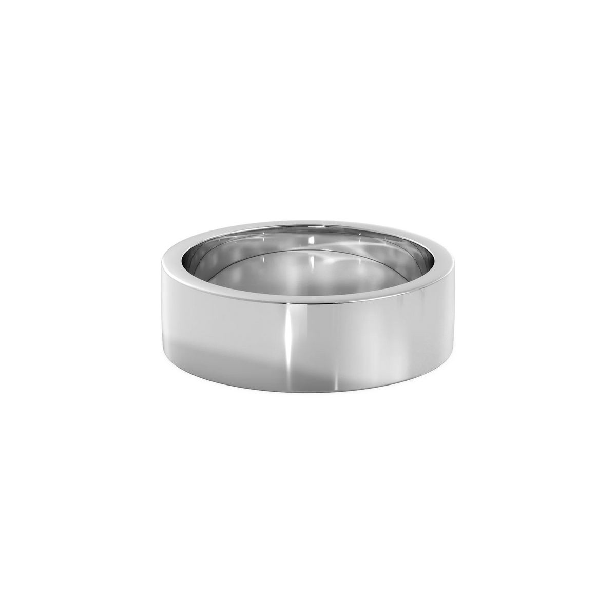 Anillo Lite white gold 6mm Bright