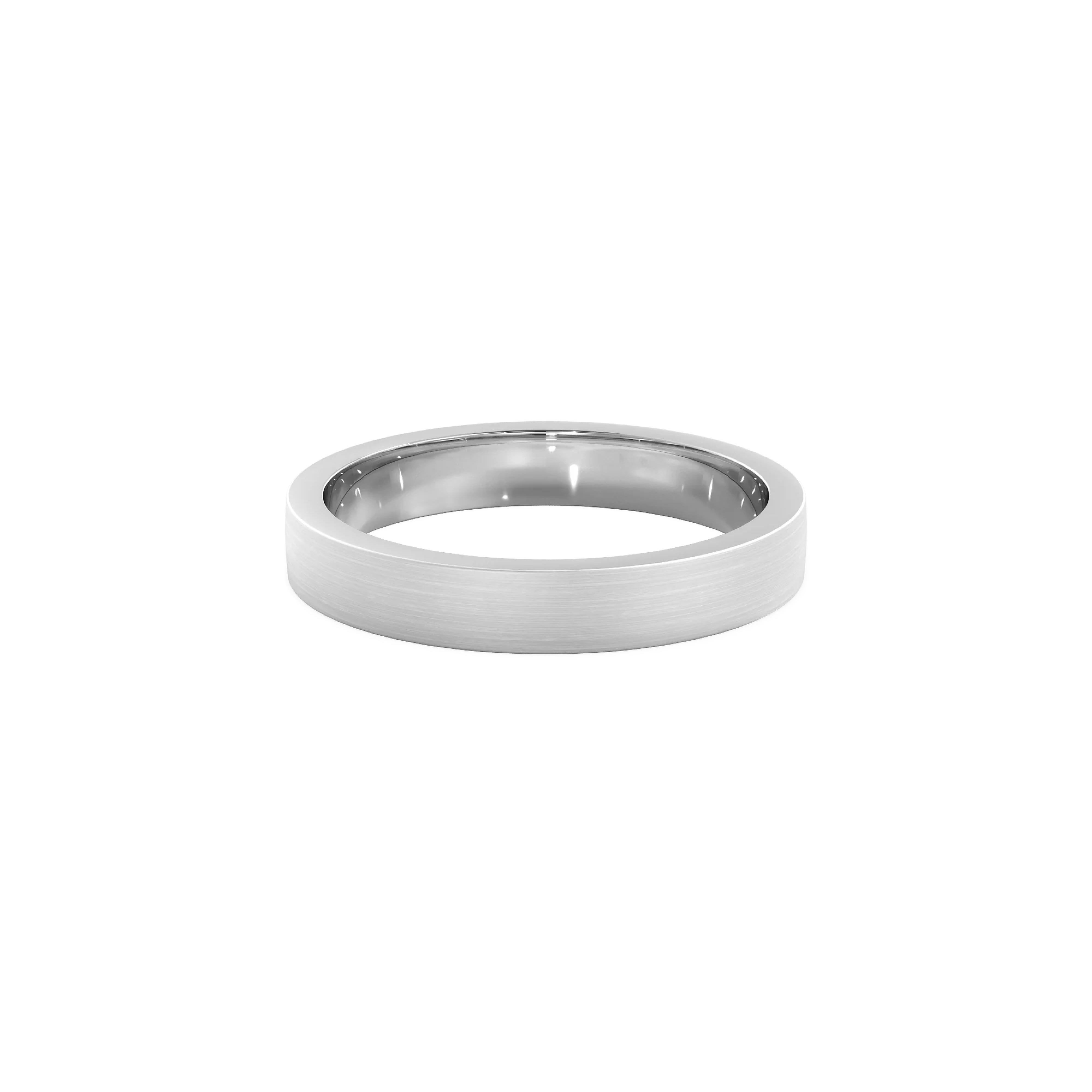 Anillo Lite white gold 3mm Matte