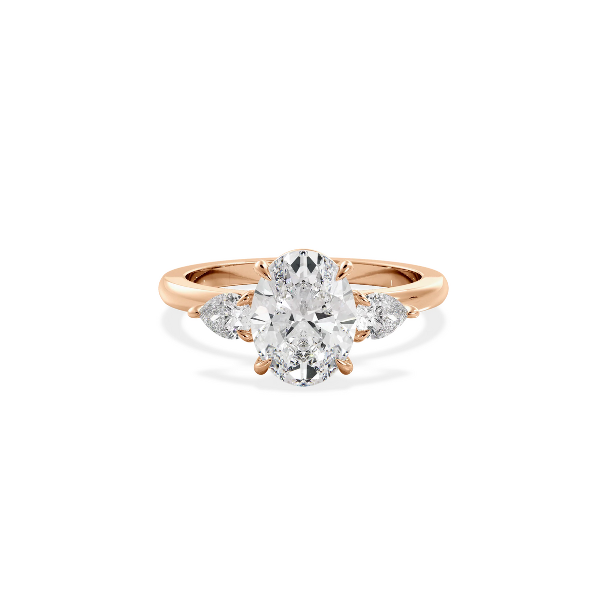 Trinity Oval rose gold