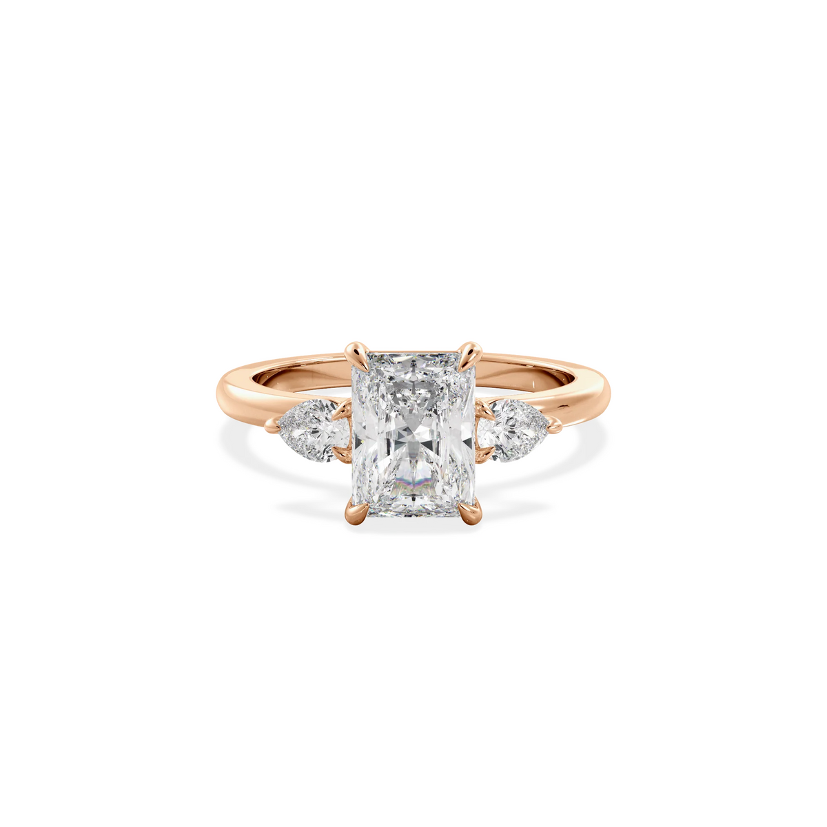 Trinity Radiant rose gold