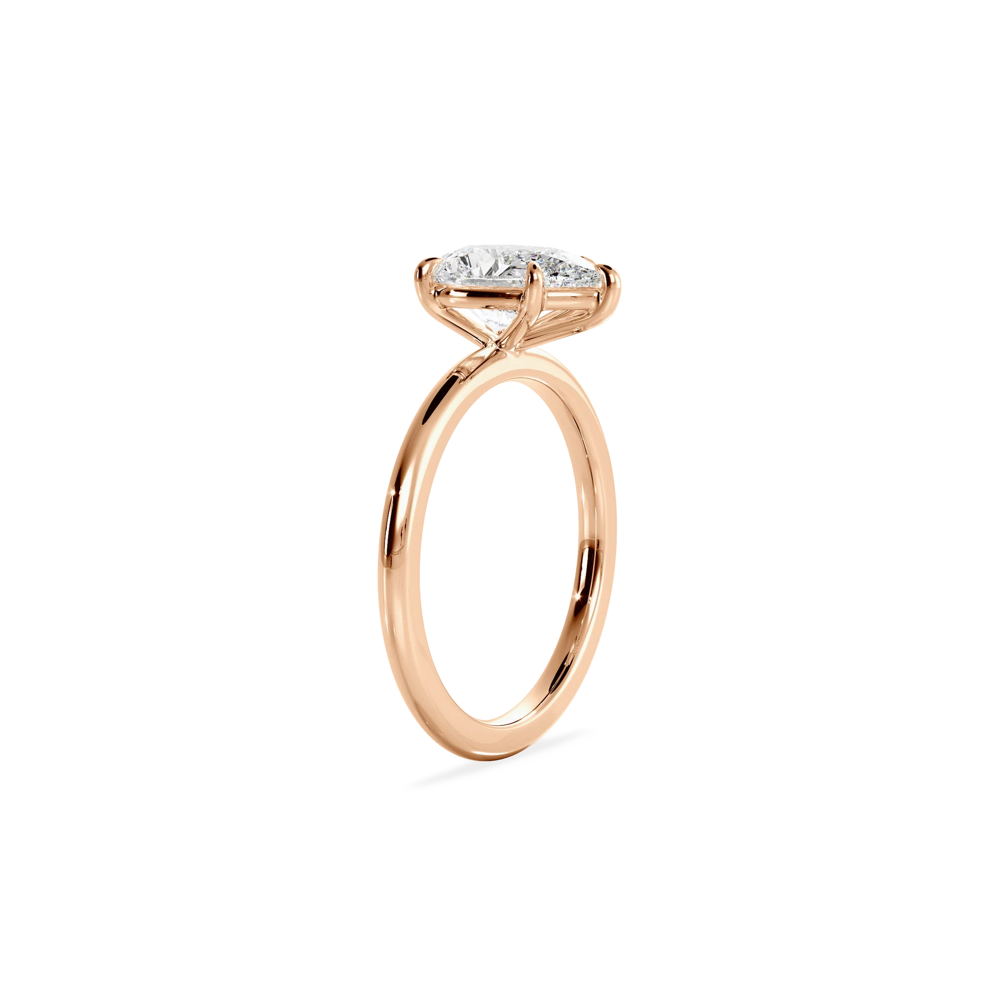 Pear solitaire rose gold