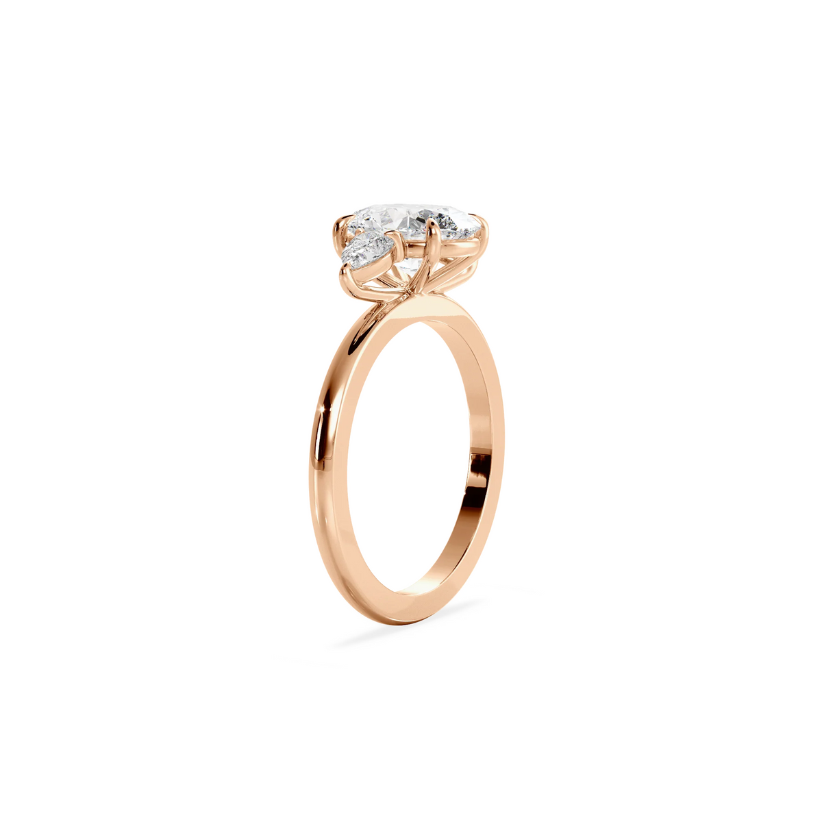 Trinity Oval rose gold
