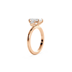 Trinity Emerald rose gold