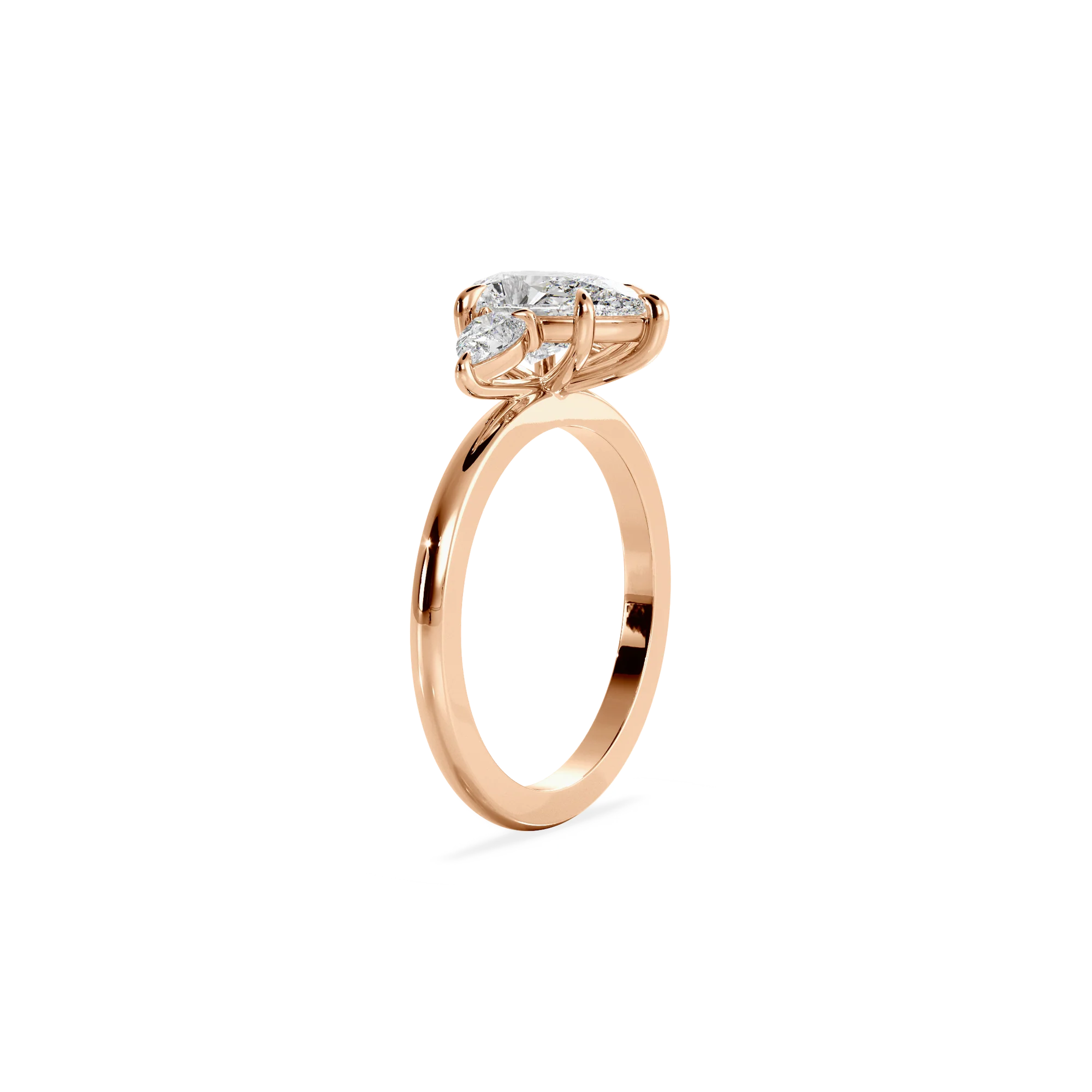 Trinity Pear rose gold
