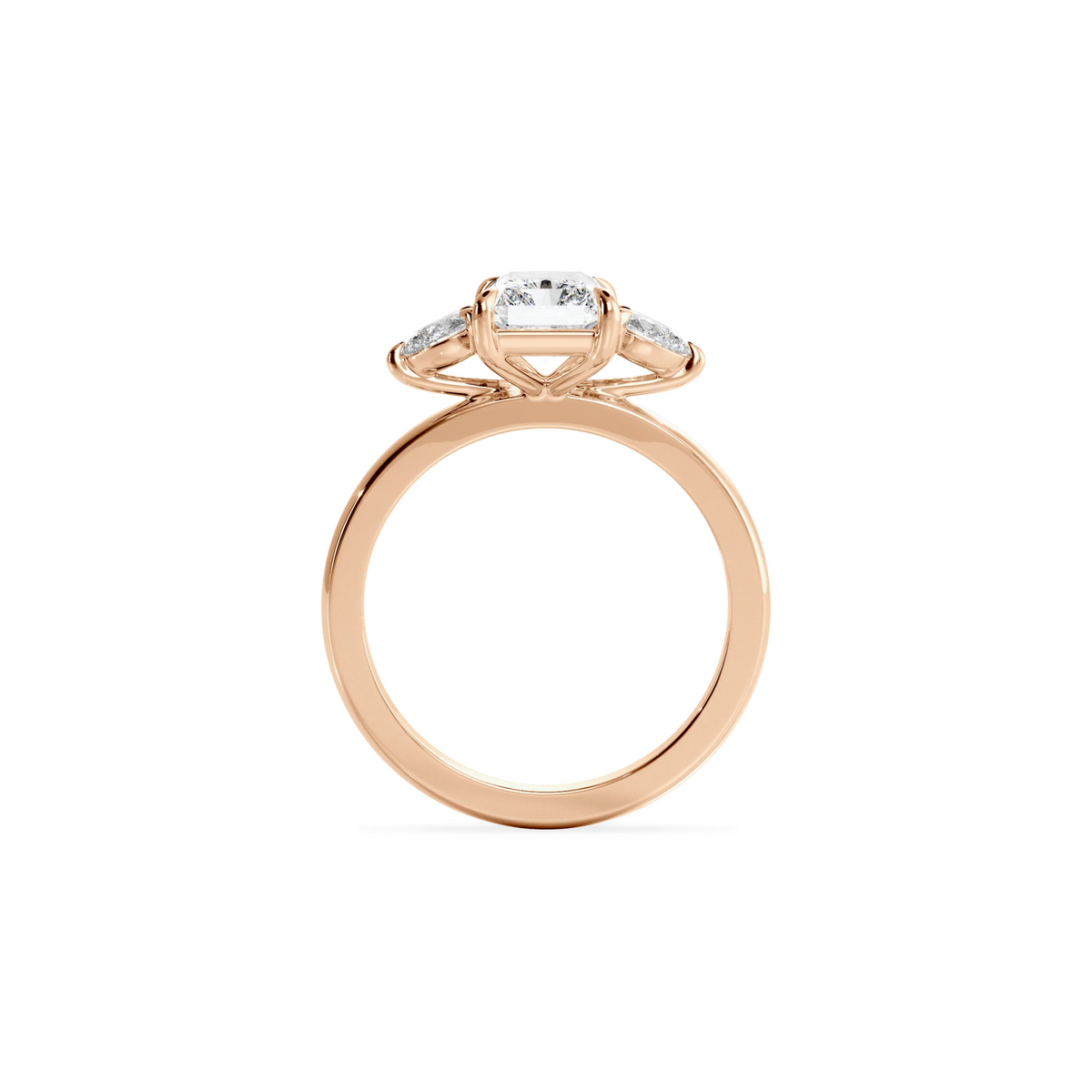 Trinity Radiant rose gold