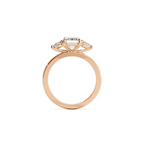 Trinity Emerald rose gold