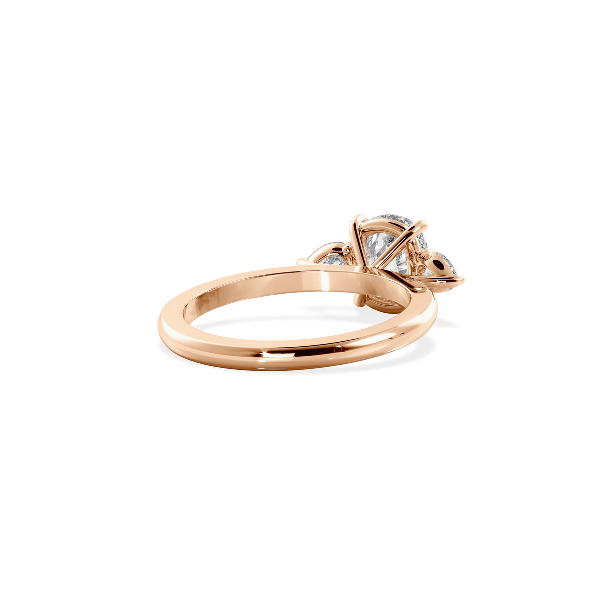 Trinity Elongated Cushion Rose  Gold