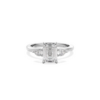 Trinity Emerald white gold