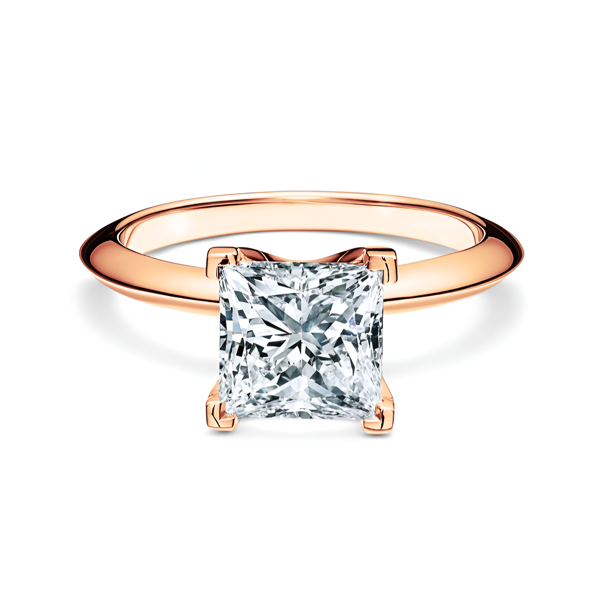 Anillo de compromiso Princesa Oro rosado