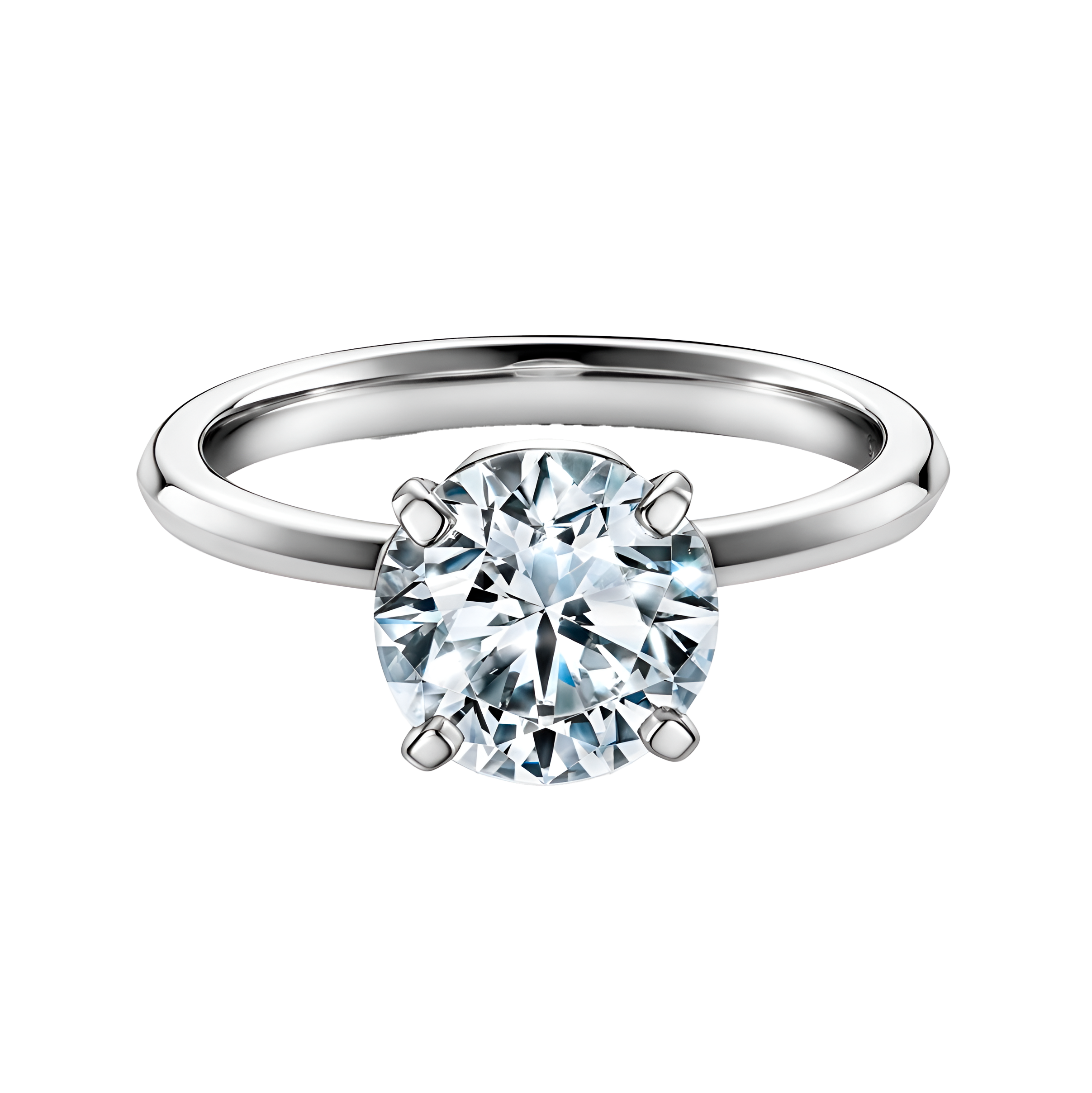 Anillo de compromiso Brillante Blanco 14k.