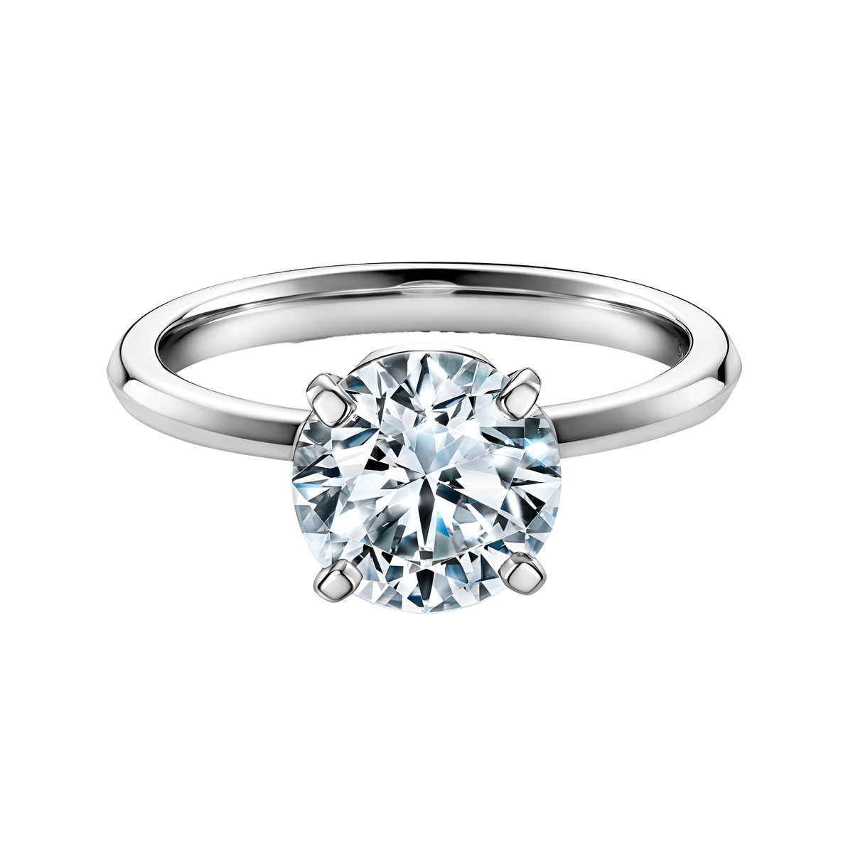 Anillo de compromiso Brillante Oro blanco