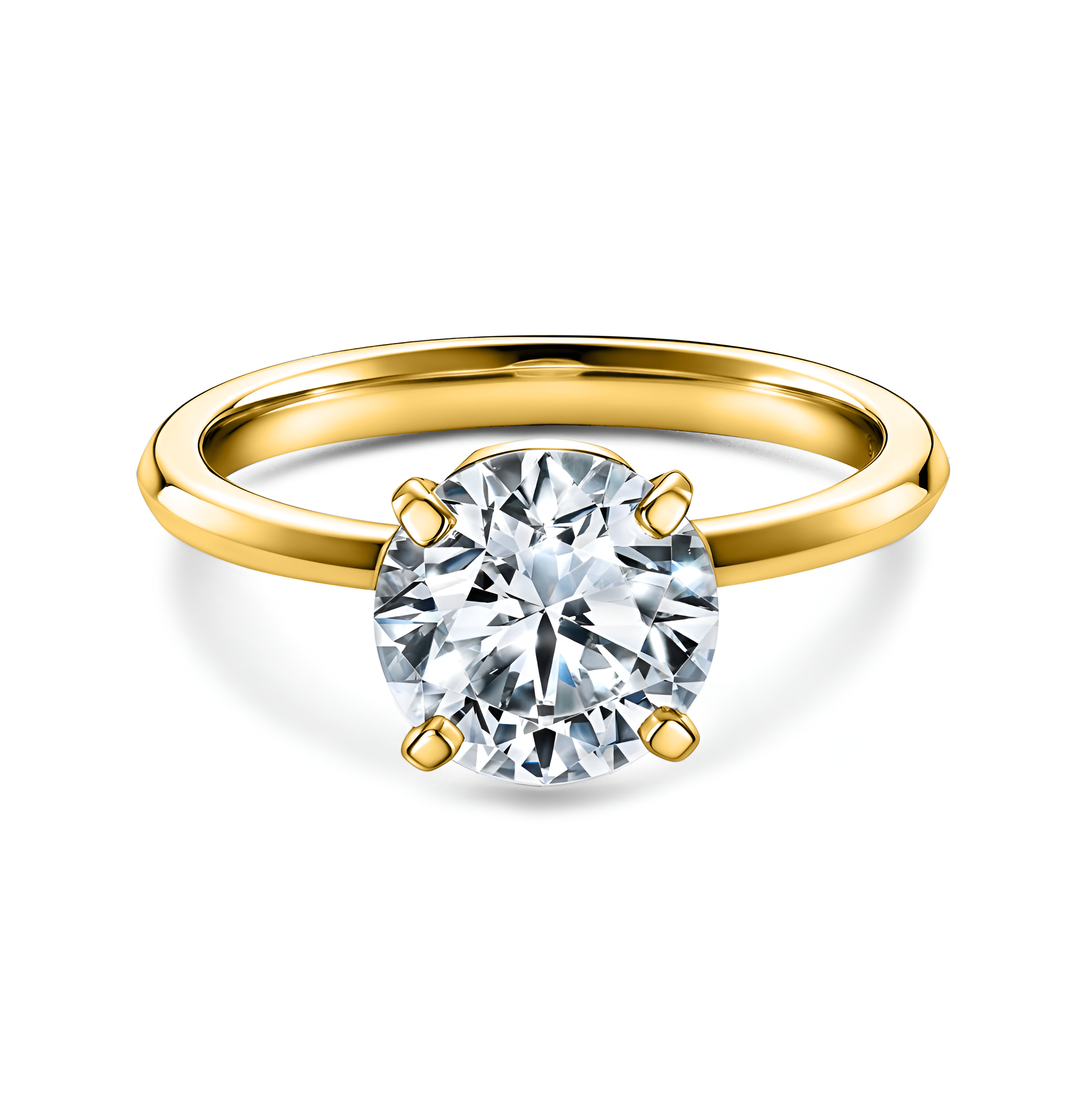 Anillo de compromiso Brillante 14k.