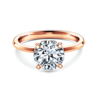 Anillo de compromiso Brillante Oro rosado