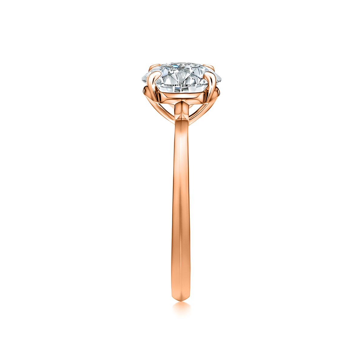 Anillo de compromiso Brillante Oro rosado