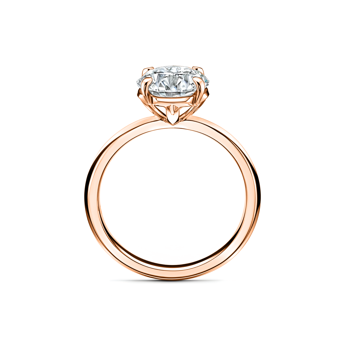 Anillo de compromiso Brillante Oro rosado