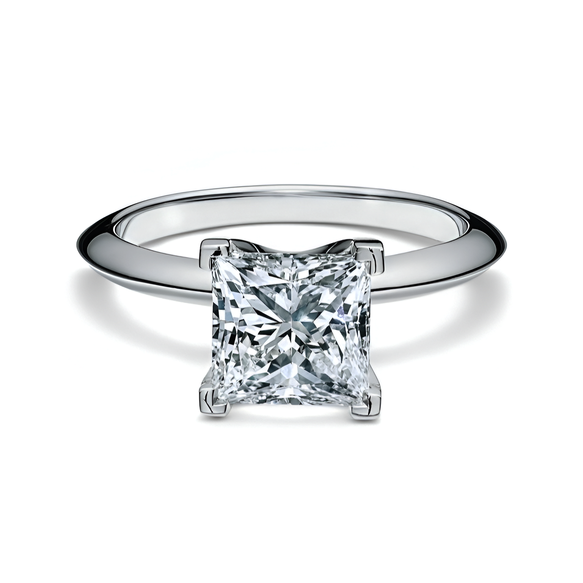 Anillo de compromiso Princesa Oro blanco